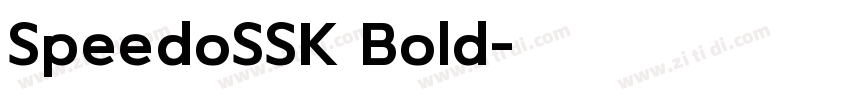 SpeedoSSK Bold字体转换